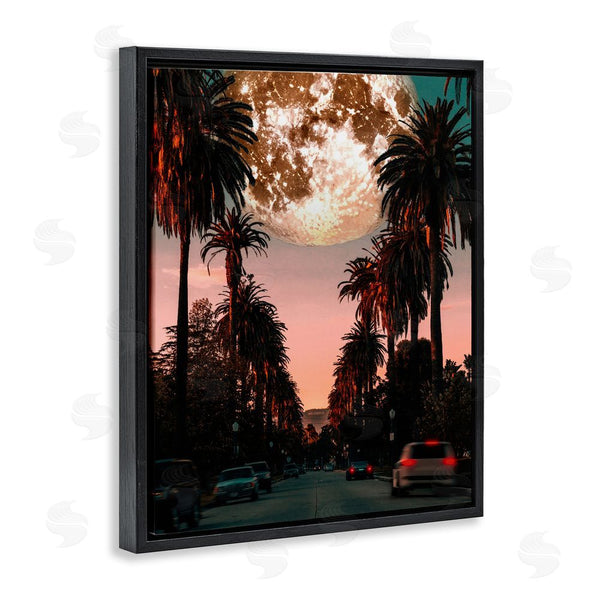 Stupell Industries Ziwei Li | Tropical Moon Sunset Wall Art