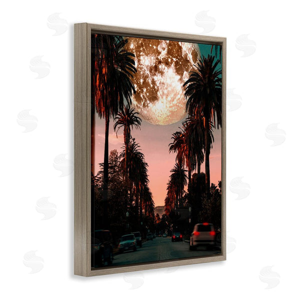 Stupell Industries Ziwei Li | Tropical Moon Sunset Wall Art
