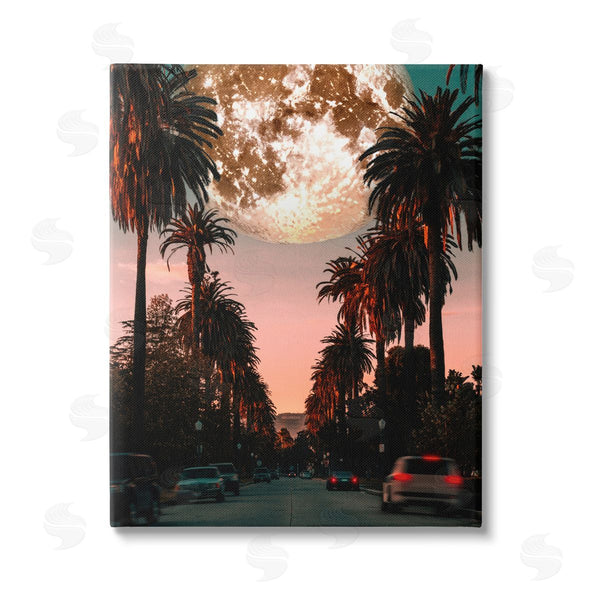 stupell industries Ziwei Li | Tropical Moon Sunset Wall Art