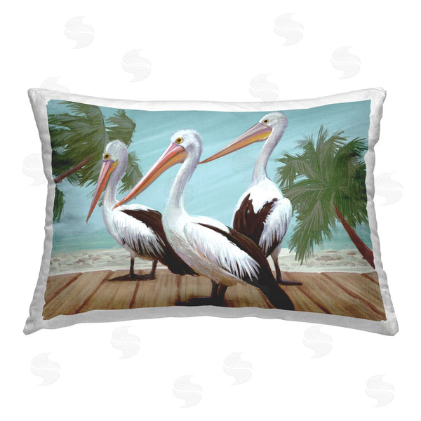 stupell industries Ziwei Li | Tropical Pelicans on Dock