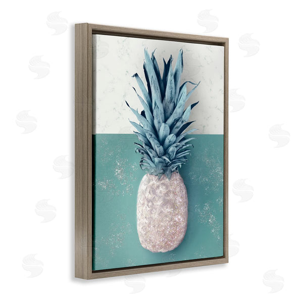 Stupell Industries Ziwei Li | Tropical Pineapple Fruit Muted Green Beige