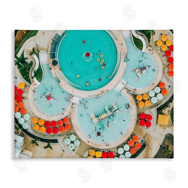 stupell industries Ziwei Li | Tropical Pool Resort Circles