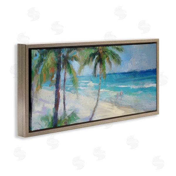 Stupell Industries Ziwei Li | Tropical Sea Waves Scene Wall Art