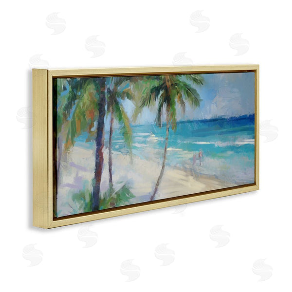 Stupell Industries Ziwei Li | Tropical Sea Waves Scene Wall Art