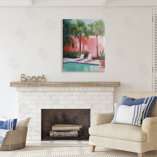 Stupell Industries Ziwei Li | Tropical Summer Pool Wall Art
