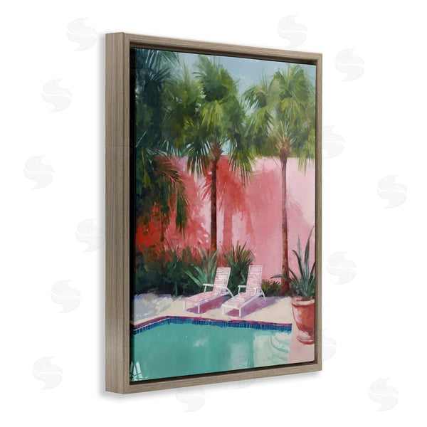 Stupell Industries Ziwei Li | Tropical Summer Pool Wall Art