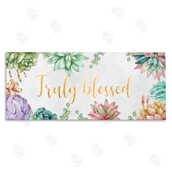 stupell industries Ziwei Li | Truly Blessed Sentiments Modern Succulent Greenery Wall Art