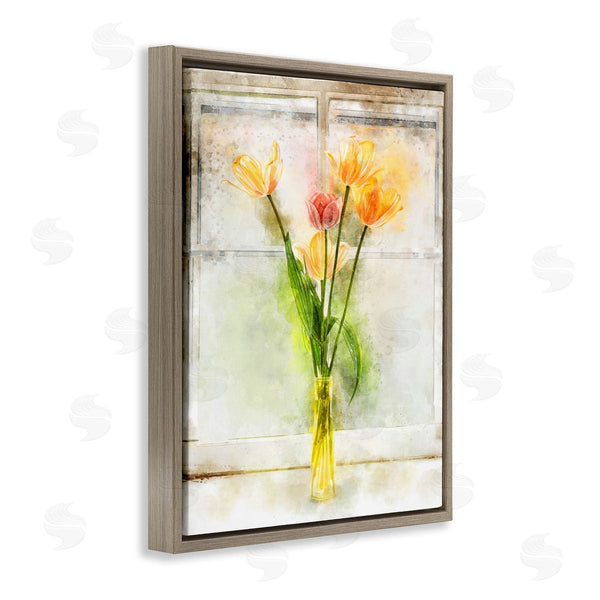 Stupell Industries Ziwei Li | Tulip Vase In Window Sill