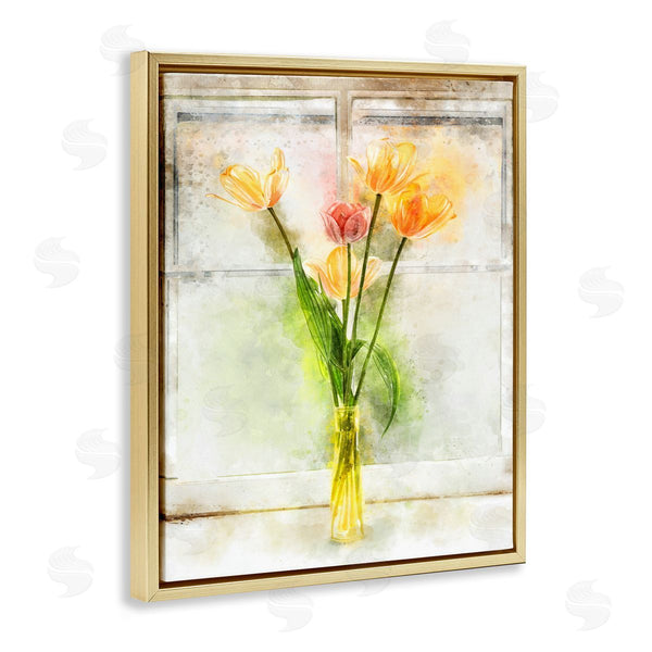 Stupell Industries Ziwei Li | Tulip Vase In Window Sill