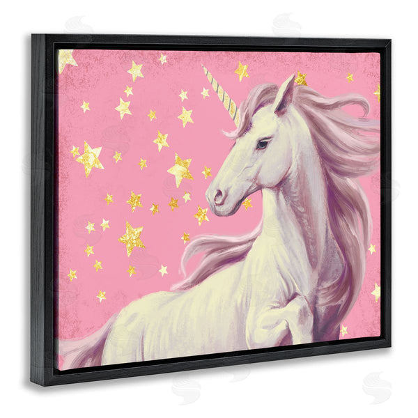 Stupell Industries Ziwei Li | Unicorn In Pink Starry Sky Wall Art