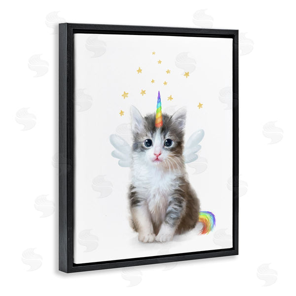 Stupell Industries Ziwei Li | Unicorn Kitten Fantasy Feline