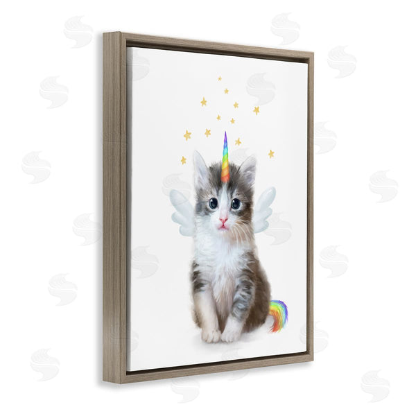 Stupell Industries Ziwei Li | Unicorn Kitten Fantasy Feline