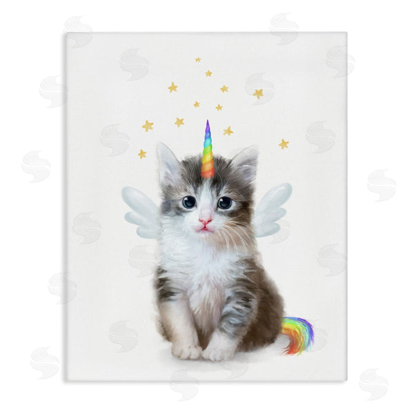 stupell industries Ziwei Li | Unicorn Kitten Fantasy Feline
