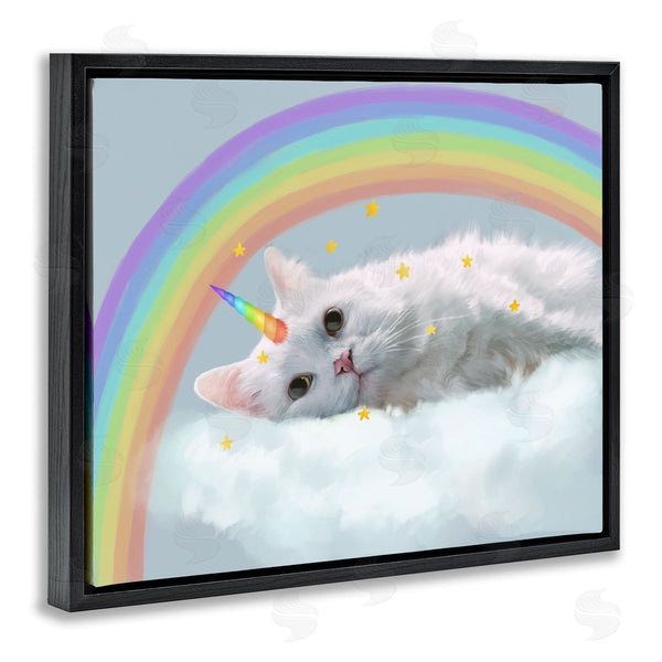 Stupell Industries Ziwei Li | Unicorn Kitten In Clouds
