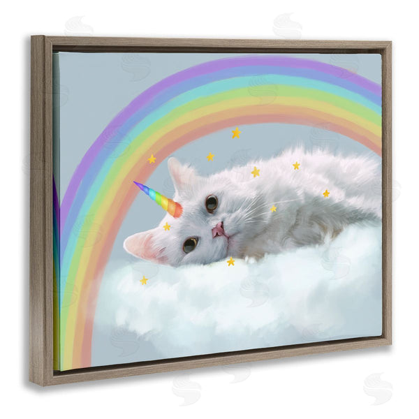 Stupell Industries Ziwei Li | Unicorn Kitten In Clouds