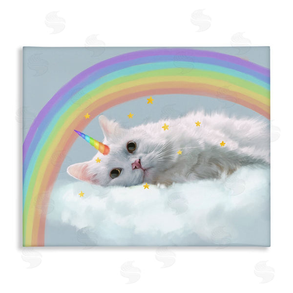 stupell industries Ziwei Li | Unicorn Kitten in Clouds
