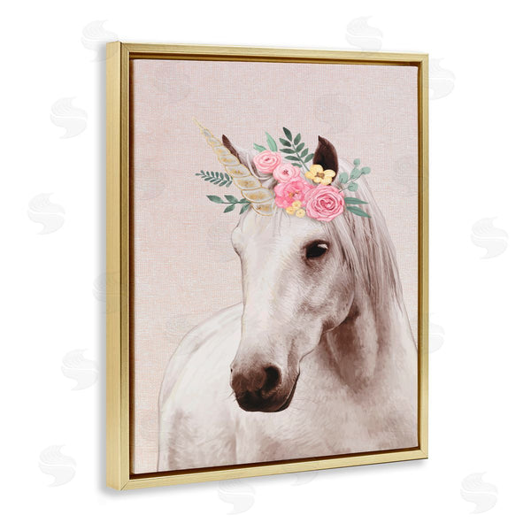 Stupell Industries Ziwei Li | Unicorn Portrait Pink Fantasy
