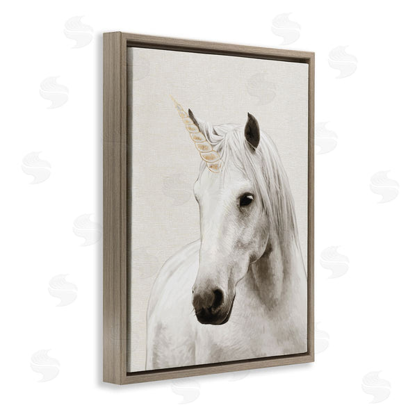 Stupell Industries Ziwei Li | Unicorn Portrait White Fantasy