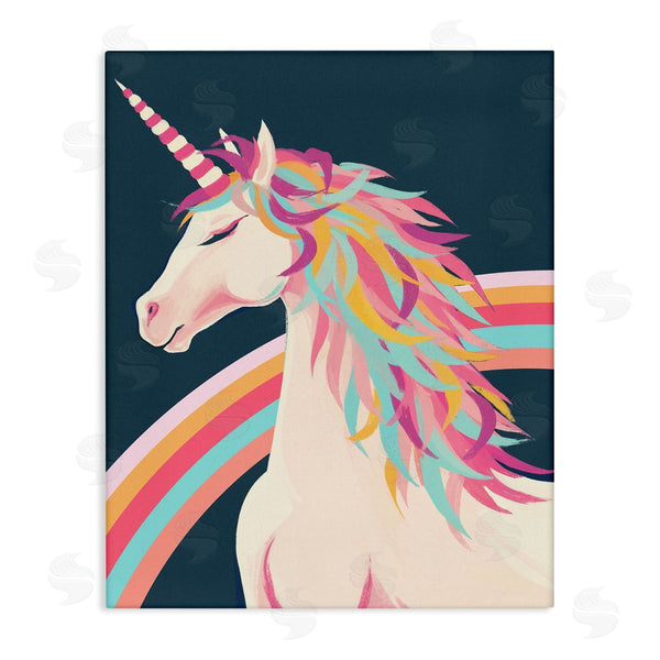 stupell industries Ziwei Li | Unicorn Rainbow Mane Wall Art