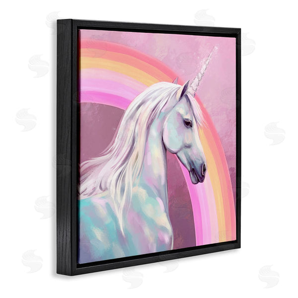 Stupell Industries Ziwei Li | Unicorn & Rainbow Portrait Wall Art