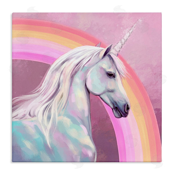 stupell industries Ziwei Li | Unicorn & Rainbow Portrait Wall Art