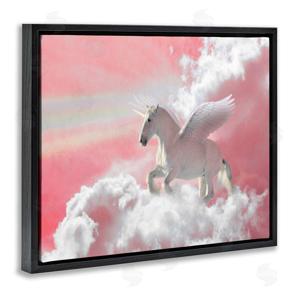 Stupell Industries Ziwei Li | Unicorn Sky Pink Rainbow