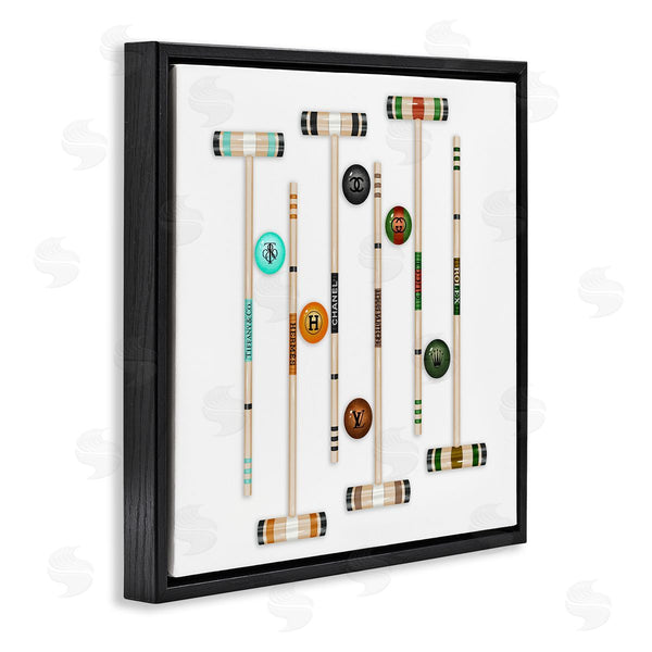Stupell Industries Ziwei Li | Upscale Fashion Brand Croquet Sport Glam Emblem Wall Art