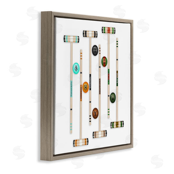 Stupell Industries Ziwei Li | Upscale Fashion Brand Croquet Sport Glam Emblem Wall Art