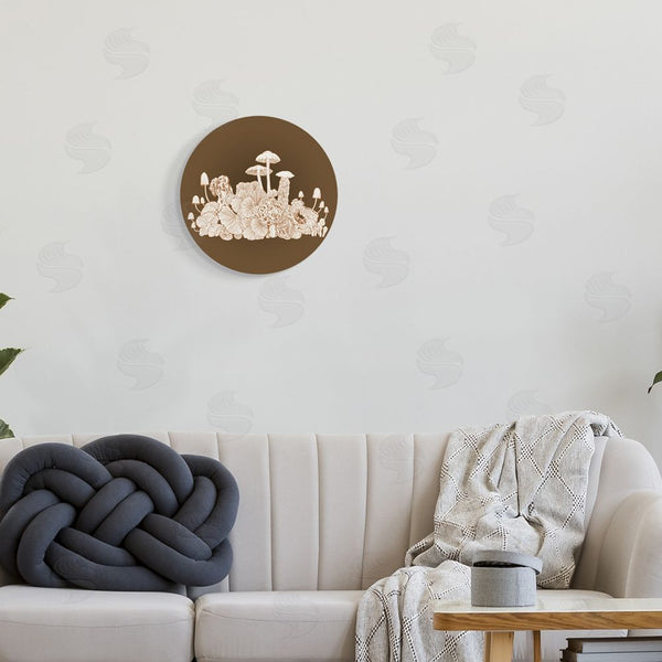 Stupell Industries Ziwei Li | Varied Beige Botanicals Intricate Mushrooms Forest Floor Wall Art