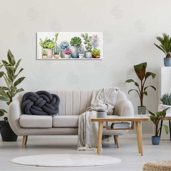 Stupell Industries Ziwei Li | Varied Succulent Garden Soft Hues Wall Art