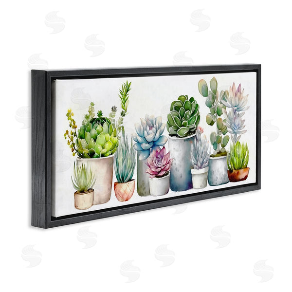Stupell Industries Ziwei Li | Varied Succulent Garden Soft Hues Wall Art