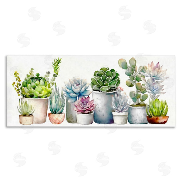 stupell industries Ziwei Li | Varied Succulent Garden Soft Hues Wall Art