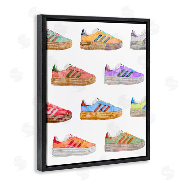 Stupell Industries Ziwei Li | Various Striped Sneakers