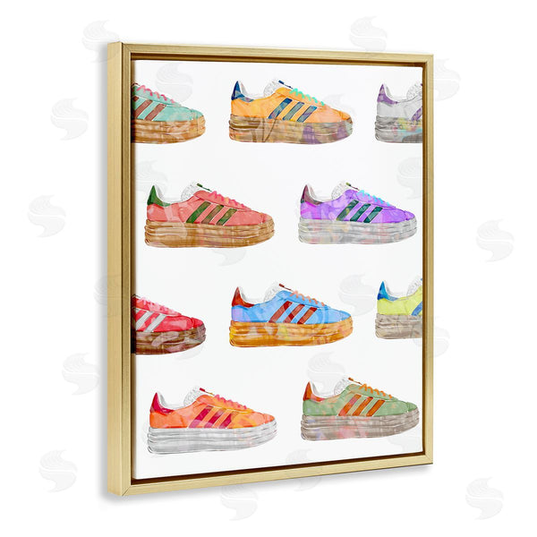 Stupell Industries Ziwei Li | Various Striped Sneakers