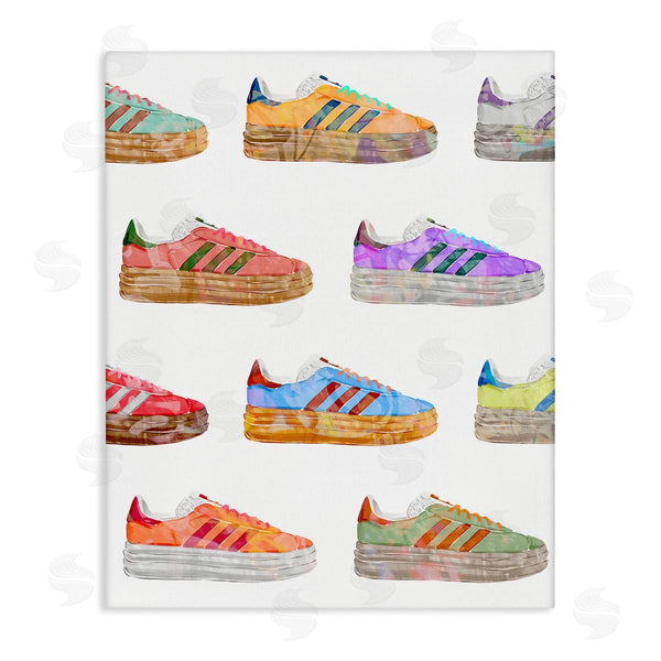 stupell industries Ziwei Li | Various Striped Sneakers