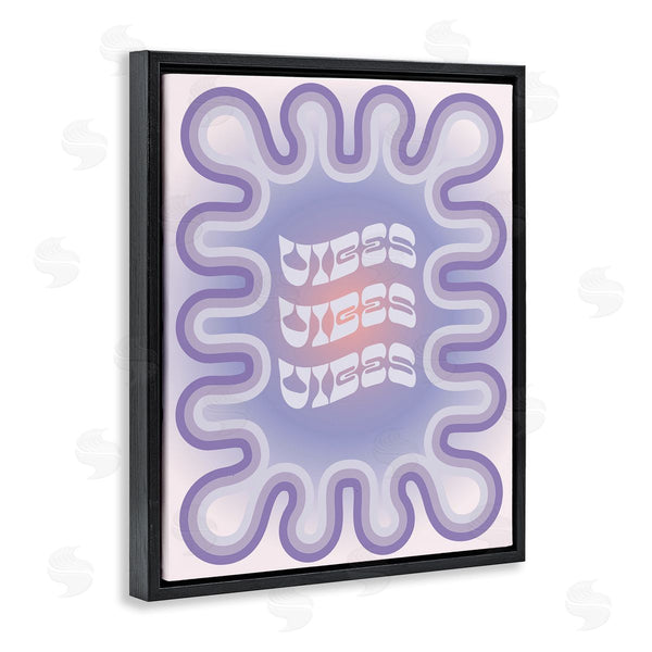 Stupell Industries Ziwei Li | Vibes Purple Groovy Abstract Wall Art