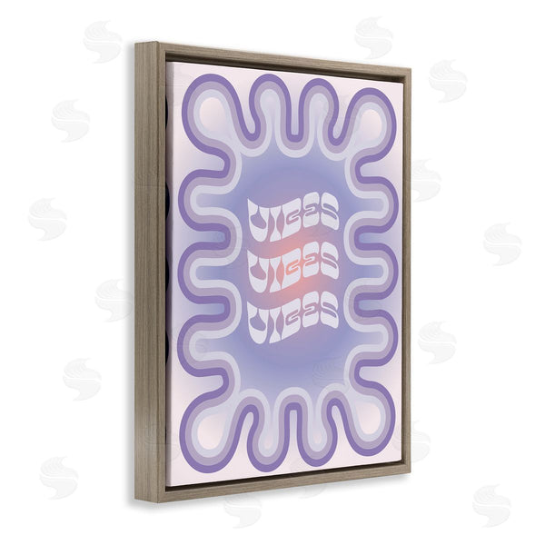 Stupell Industries Ziwei Li | Vibes Purple Groovy Abstract Wall Art