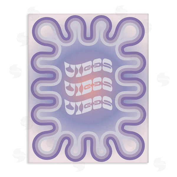 stupell industries Ziwei Li | Vibes Purple Groovy Abstract Wall Art
