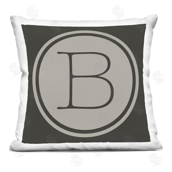 stupell industries Ziwei Li | Vintage B Typewriter Key Initial Shape Printed Throw Pillow
