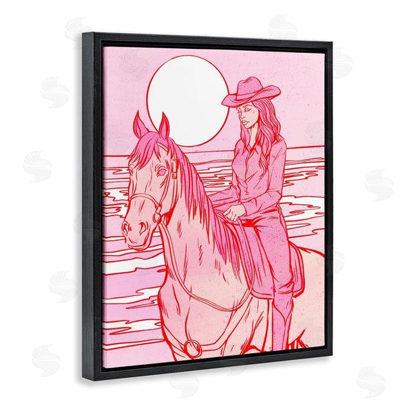 Stupell Industries Ziwei Li | Vintage Coastal Cowgirl Wall Art