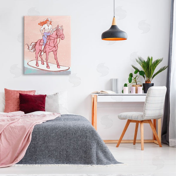 Stupell Industries Ziwei Li | Vintage Cowgirl On Board Wall Art
