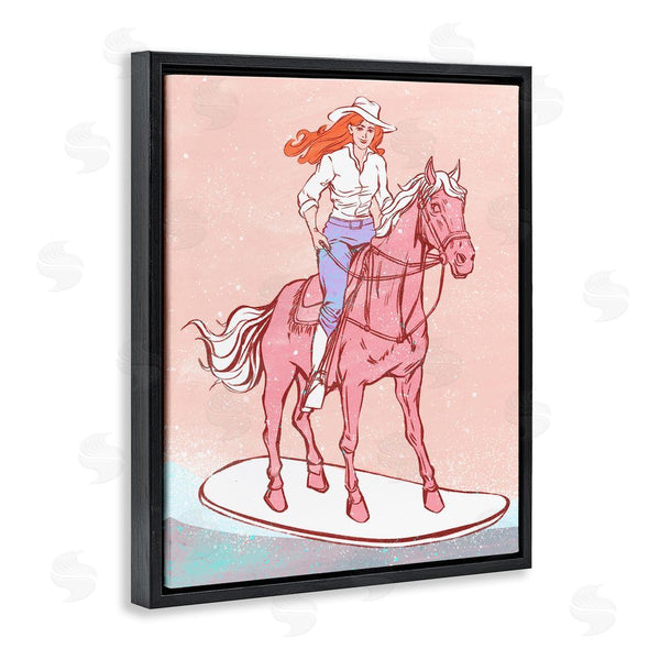 Stupell Industries Ziwei Li | Vintage Cowgirl On Board Wall Art