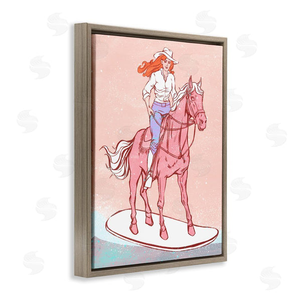 Stupell Industries Ziwei Li | Vintage Cowgirl On Board Wall Art