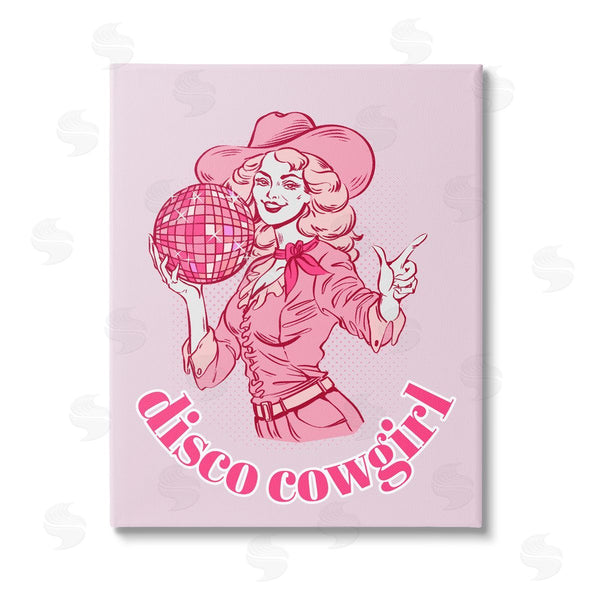 stupell industries Ziwei Li | Vintage Disco Cowgirl Wall Art