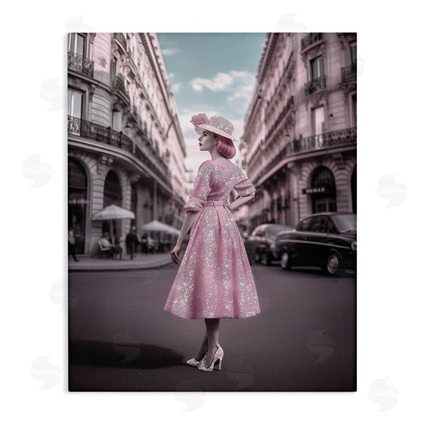 stupell industries Ziwei Li | Vintage Fashion in City Wall Art