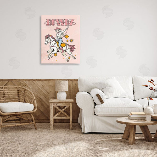 Stupell Industries Ziwei Li | Vintage Pastel Howdy Wall Art