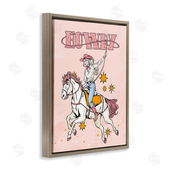 Stupell Industries Ziwei Li | Vintage Pastel Howdy Wall Art