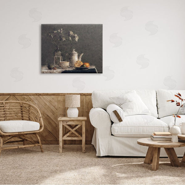 Stupell Industries Ziwei Li | Vintage Tabletop Still Life Plated Sliced Fruit Wall Art
