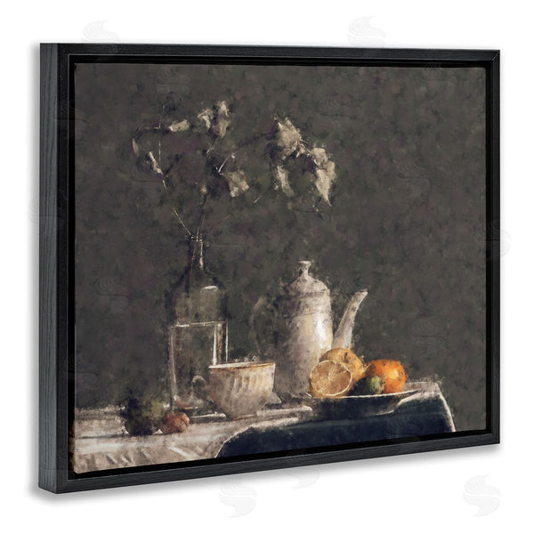 Stupell Industries Ziwei Li | Vintage Tabletop Still Life Plated Sliced Fruit Wall Art