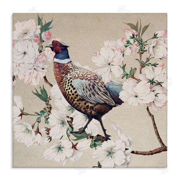 stupell industries Ziwei Li | Vintage Wild Turkey Pink Tree Blossoms